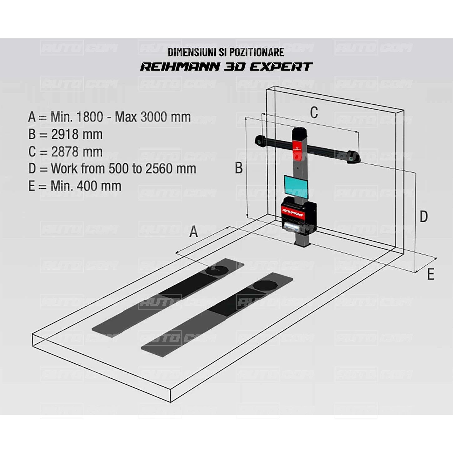 Pachet EXPERT Aparat geometrie directie + Elevator 4 coloane