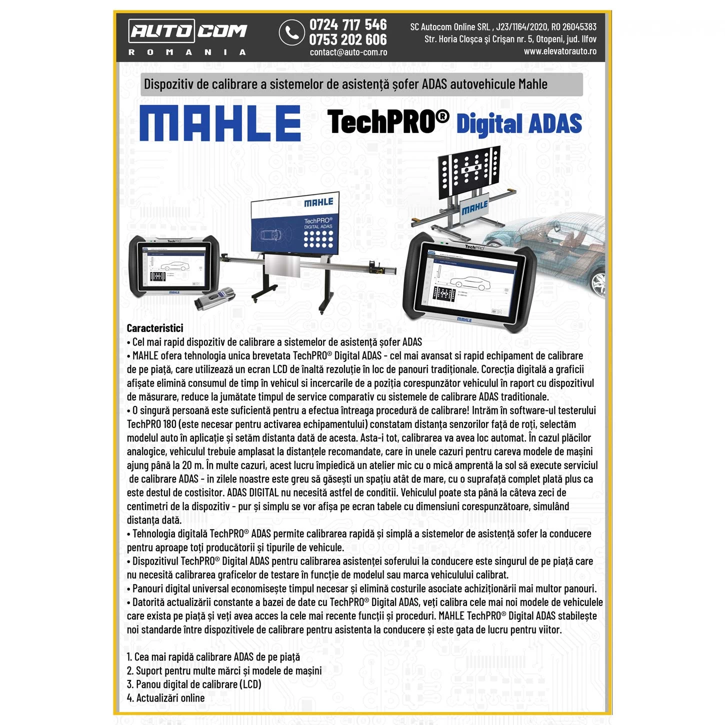 MAHLE TechPRO® Digital ADAS