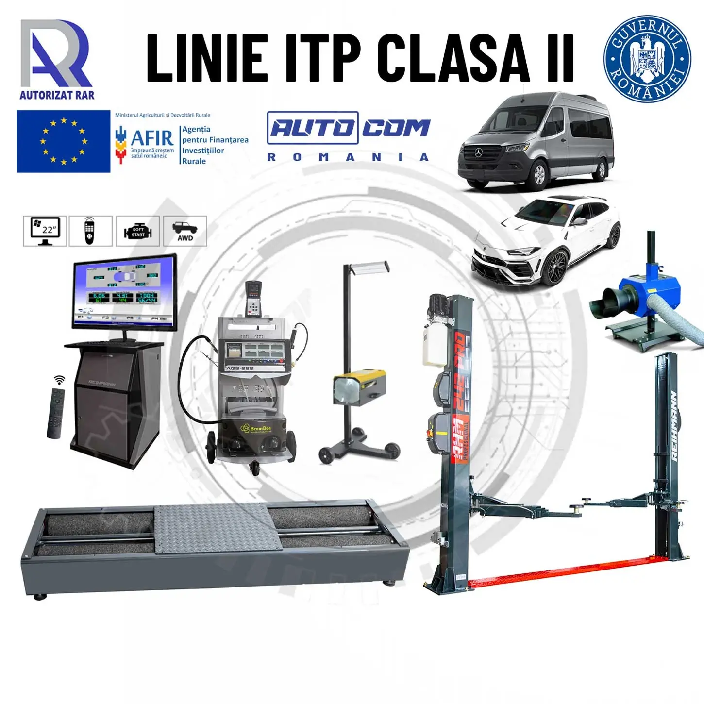 Linie ITP AUTOTURISME Pachet 2 - BASIC -  Pret: 17.680 € + TVA