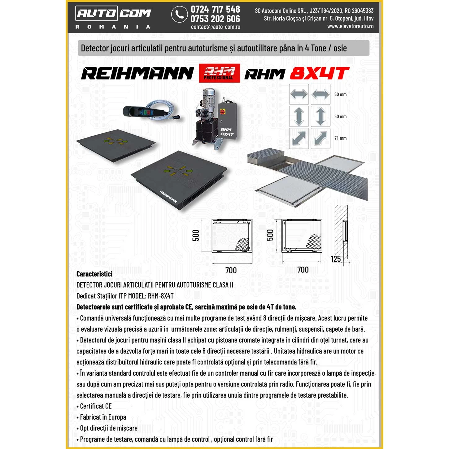 Dector jocuri articulatii autoturisme 4t