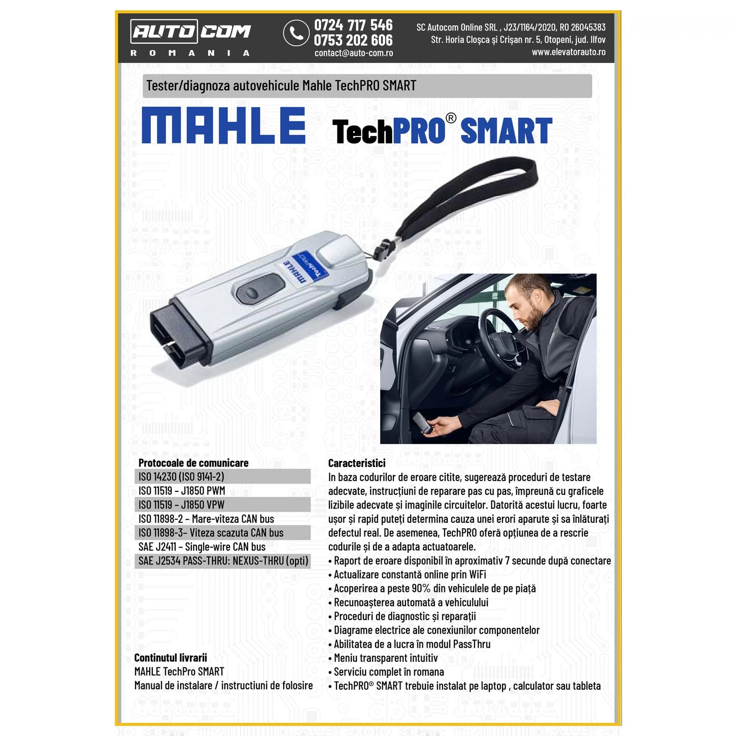 Tester Auto MAHLE TechPRO® SMART